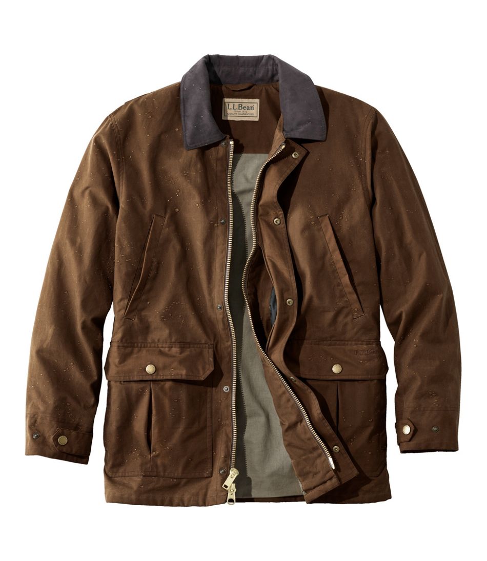 Men's Double L Waxed-Cotton Upland Coat | L.L.Bean US