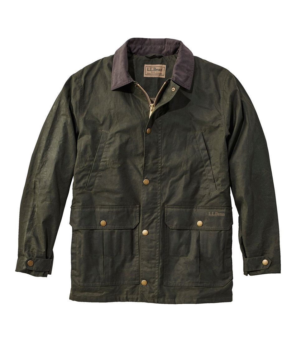 Men's Double L Waxed-Cotton Upland Coat | L.L.Bean US