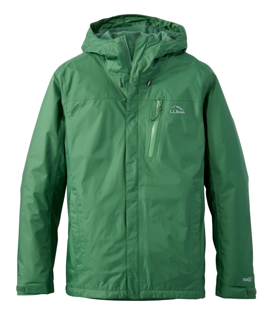 Men's Trail Model Rain Jacket, Fleece-Lined | L.L.Bean discount