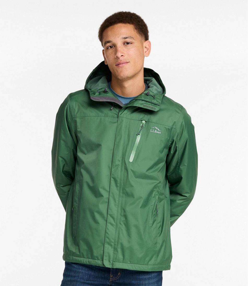 Men's Trail Model Rain Jacket, Fleece-Lined | L.L.Bean discount