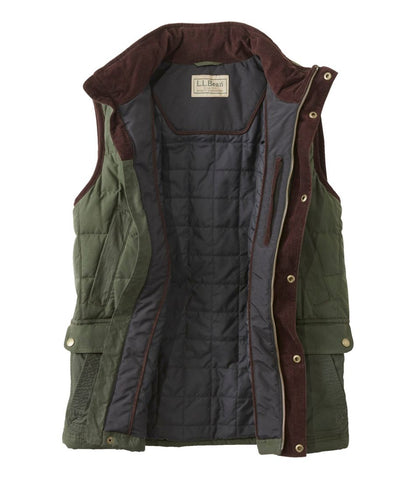 Men's Upcountry Waxed Cotton Down Vest | L.L.Bean sale