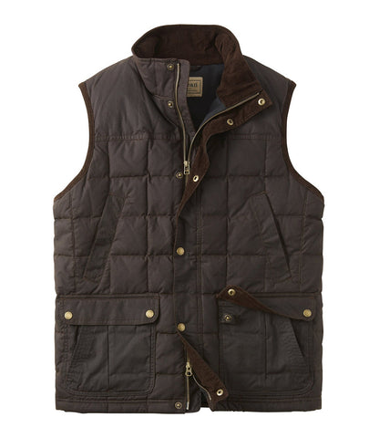 Men's Upcountry Waxed Cotton Down Vest | L.L.Bean sale
