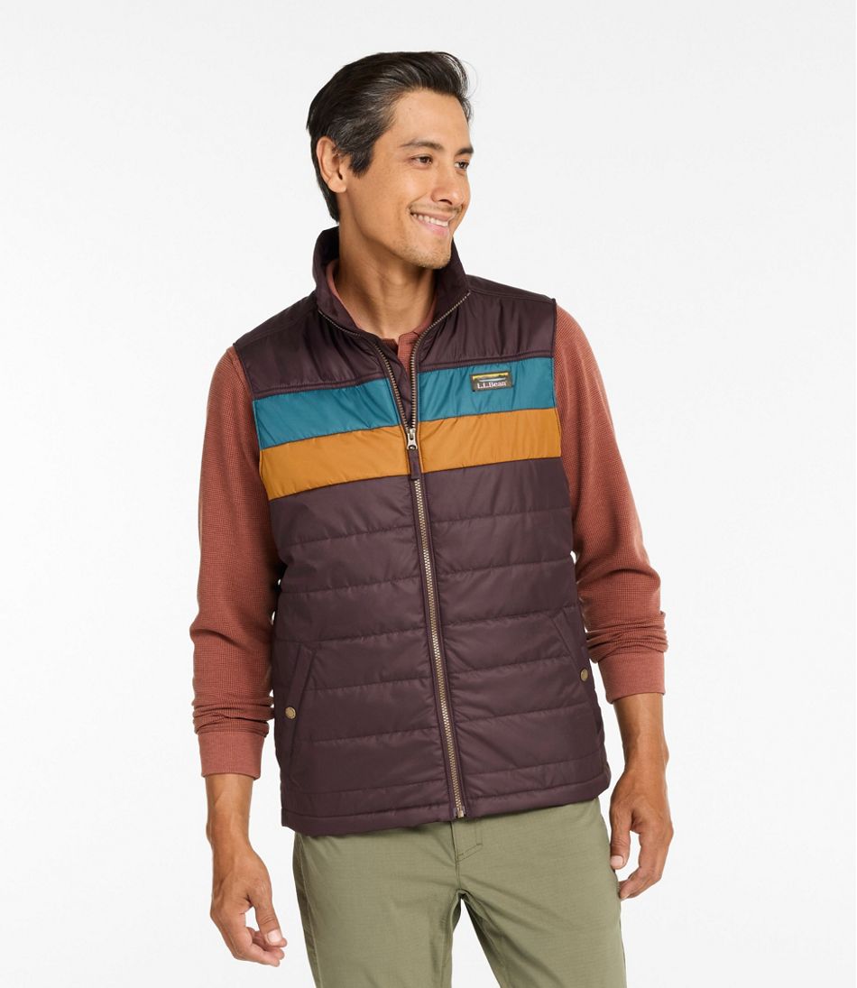 Men's Mountain Classic Puffer Vest, Colorblock | L.L.Bean online