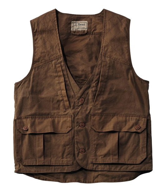 Men's Double L Waxed-Cotton Upland Vest | L.L.Bean US