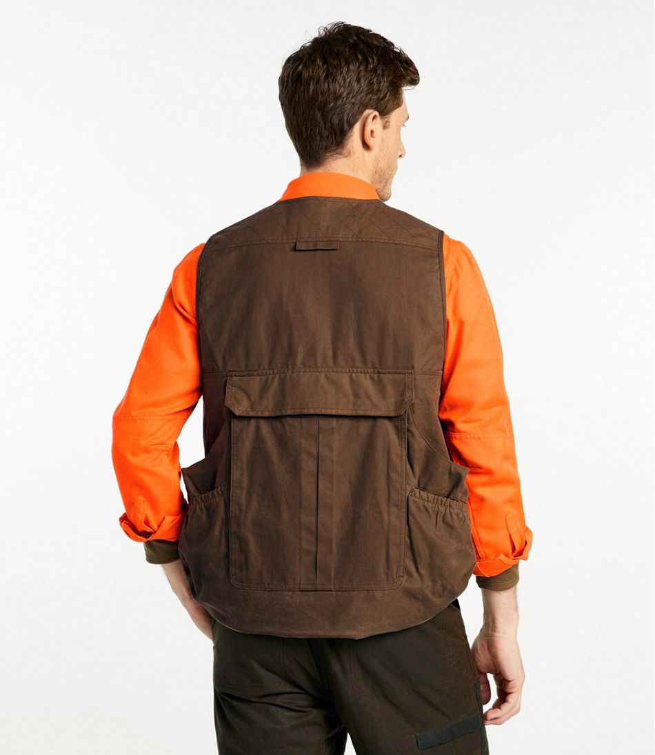 Men's Double L Waxed-Cotton Upland Vest | L.L.Bean US