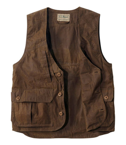 Men's Double L Waxed-Cotton Upland Vest | L.L.Bean US