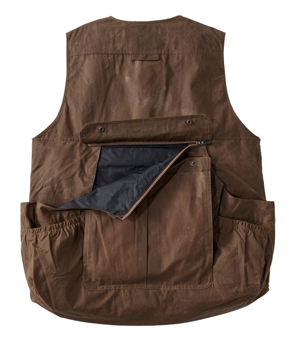 Men's Double L Waxed-Cotton Upland Vest | L.L.Bean US