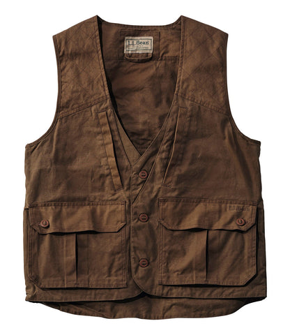 Men's Double L Waxed-Cotton Upland Vest | L.L.Bean US