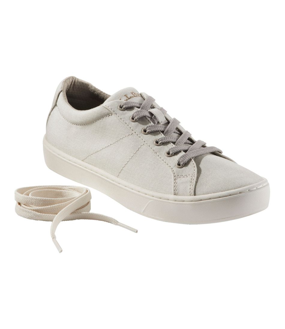 Women's Eco Bay Canvas Sneakers, Lace-Up | L.L.Bean US