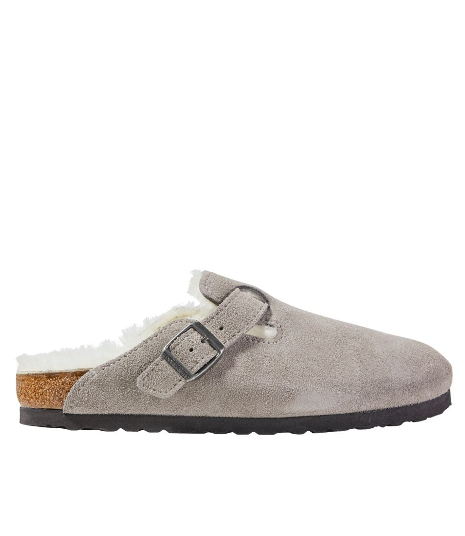 Women's Birkenstock Boston Clogs, Suede Shearling | L.L.Bean online