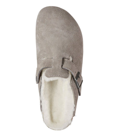 Women's Birkenstock Boston Clogs, Suede Shearling | L.L.Bean online