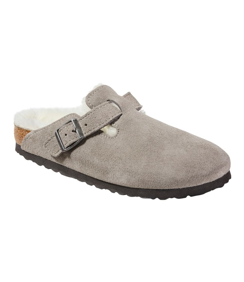 Women's Birkenstock Boston Clogs, Suede Shearling | L.L.Bean online