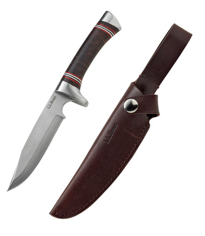 Stacked Leather Hunting Knife | L.L.Bean on sale