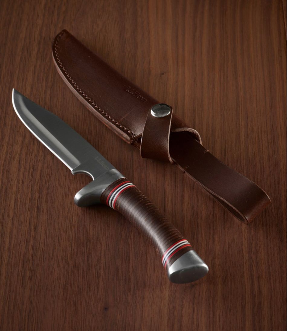 Stacked Leather Hunting Knife | L.L.Bean on sale