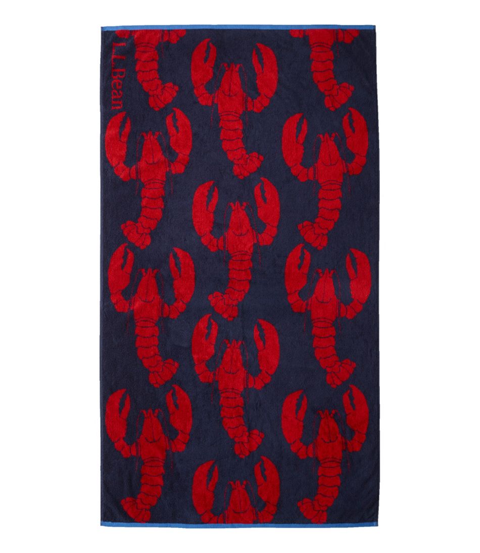 Seaside Beach Towel, Lobsters | L.L.Bean online