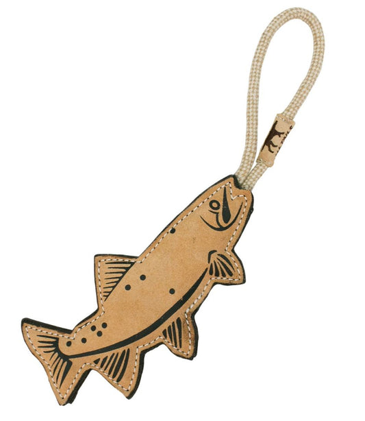 Natural Leather and Wool Fish Dog Tug Toy | L.L.Bean discount
