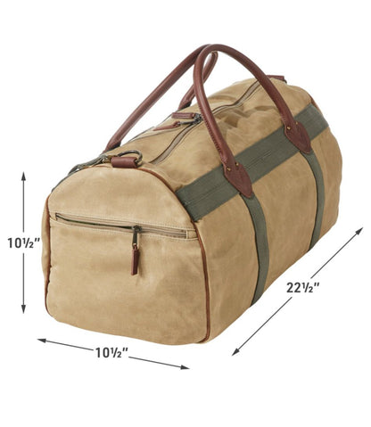 Waxed Canvas Duffle, Medium | L.L.Bean sale