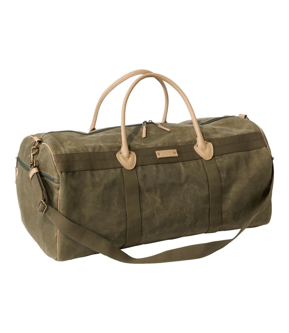 Waxed Canvas Duffle, Large | L.L.Bean US