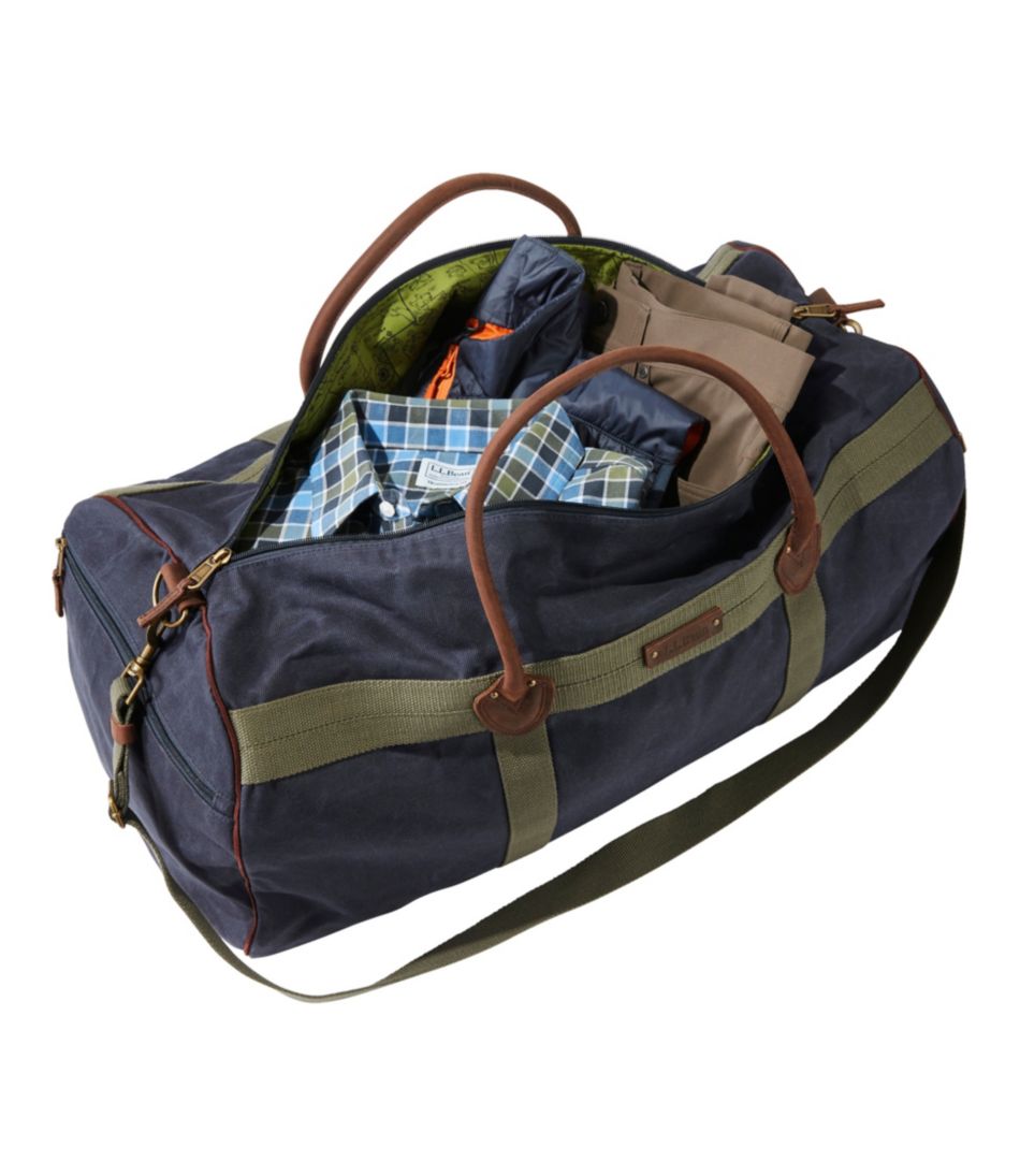 Waxed Canvas Duffle, Large | L.L.Bean US