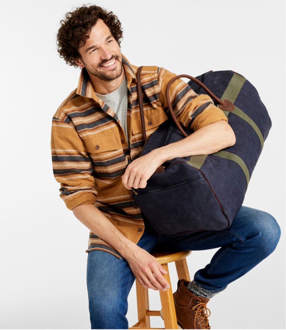 Waxed Canvas Duffle, Large | L.L.Bean US