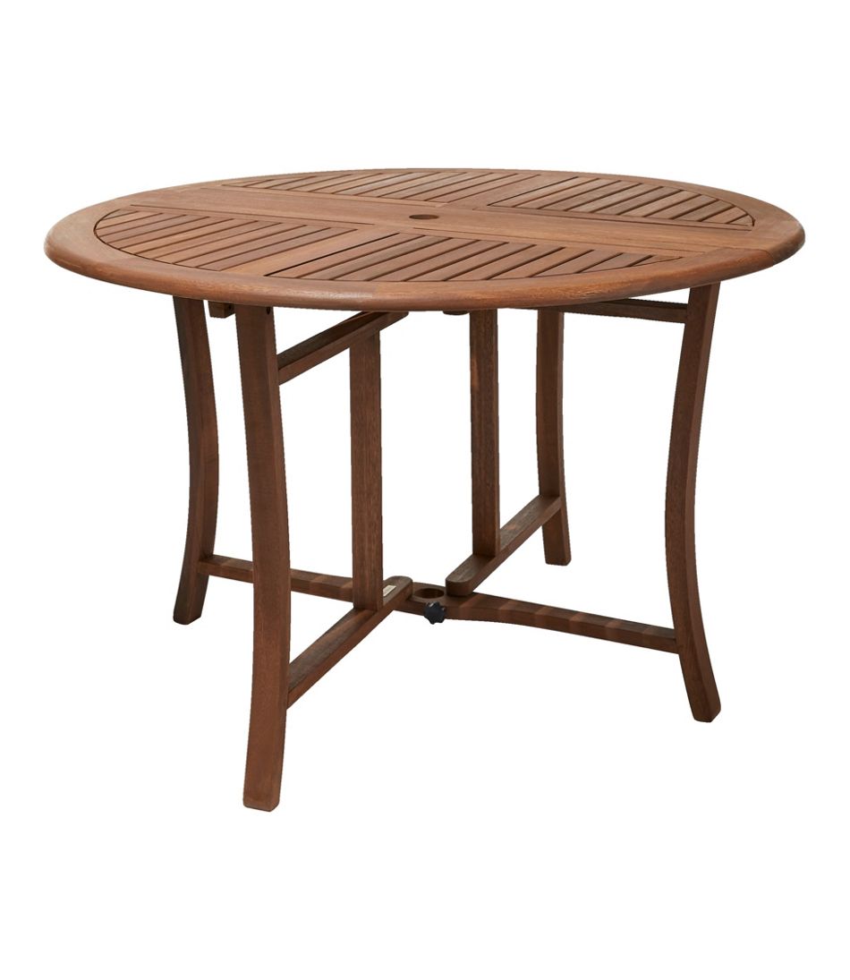 Eucalyptus Folding Table, Round | L.L.Bean online