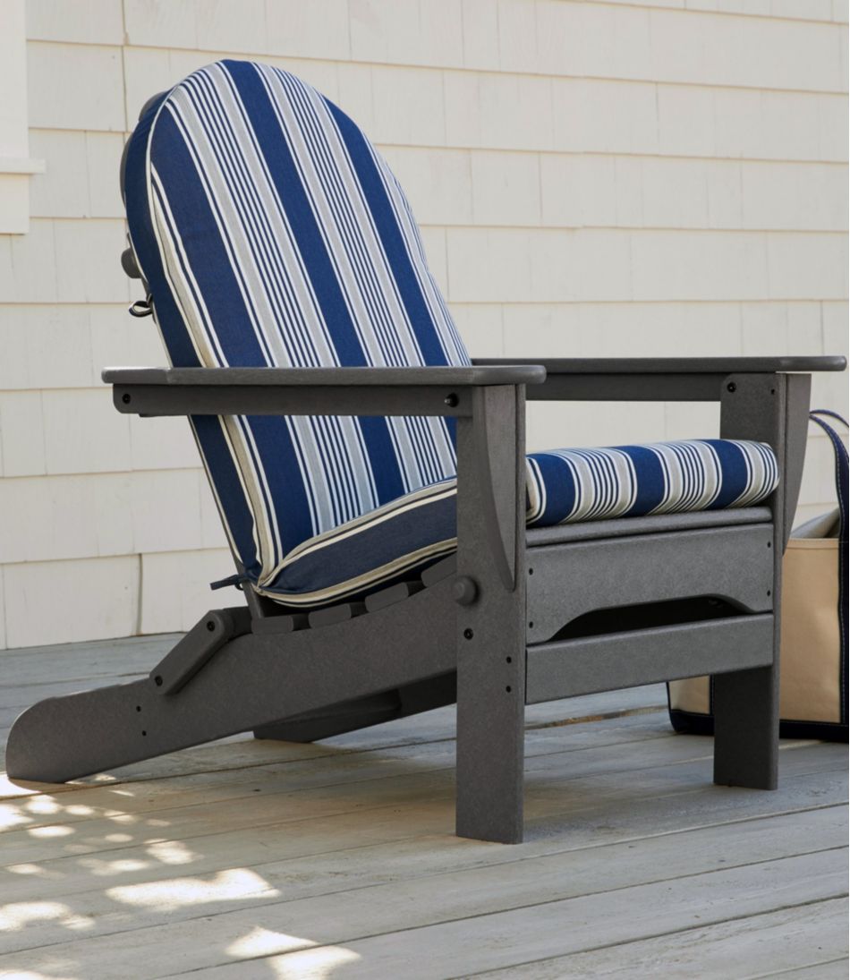 Casco Bay Adirondack Chair Seat and Back Cushion, Stripe | L.L.Bean US