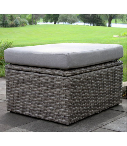 Wicker Storage Sofa and Teak Coffee Table Set | L.L.Bean outlet