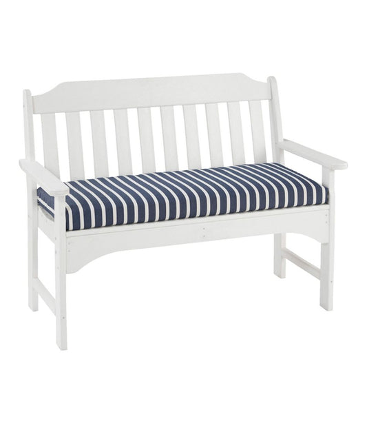 Casco Bay All-Weather Bench Cushion, Stripe | L.L.Bean on sale