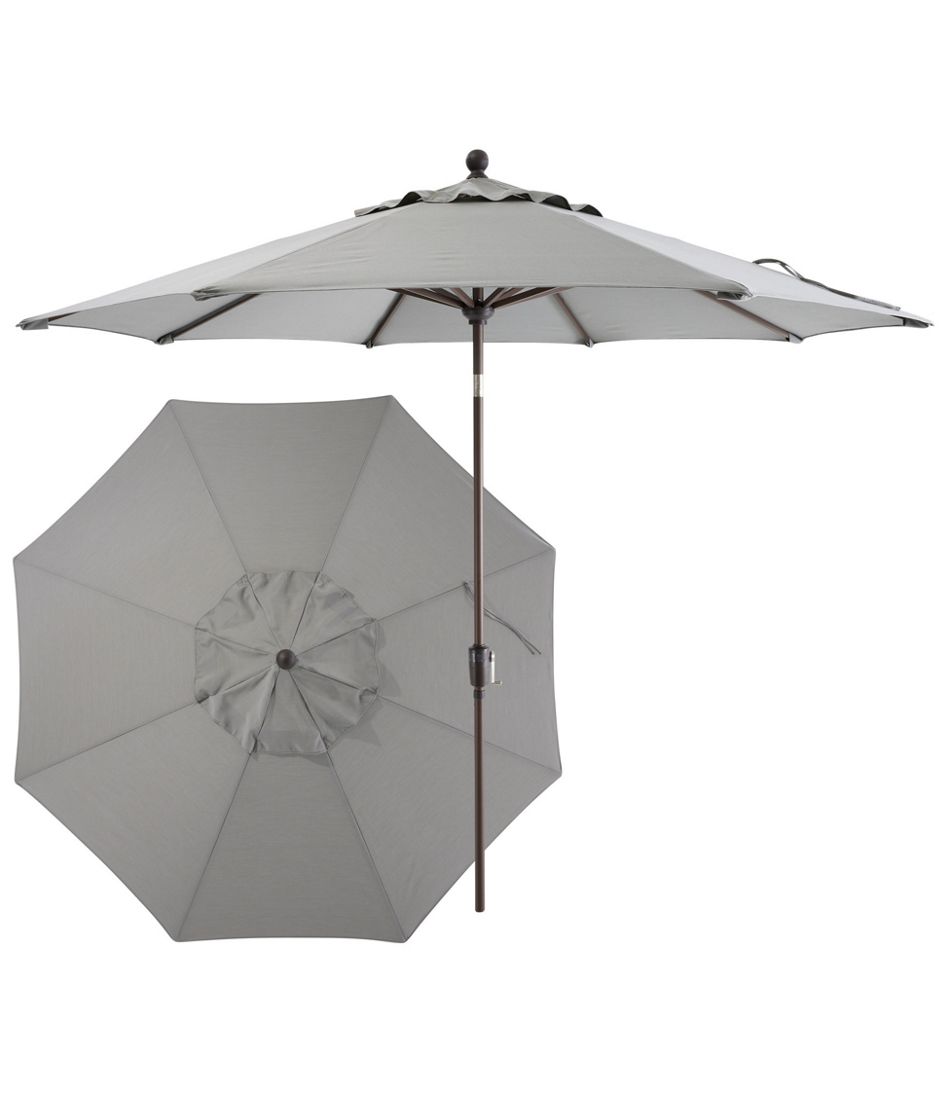 Weather-Resistant 9' Market Umbrella, Push Button | L.L.Bean US