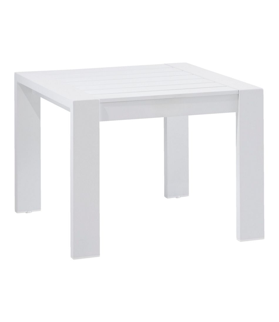 White Aluminum Deep Seating Side Table | L.L.Bean online