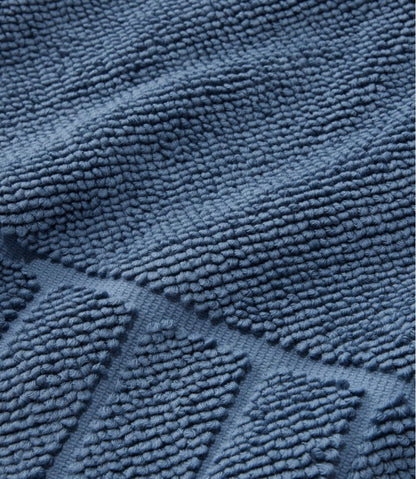 Organic Cotton Textured Bordered Bath Mat | L.L.Bean on sale