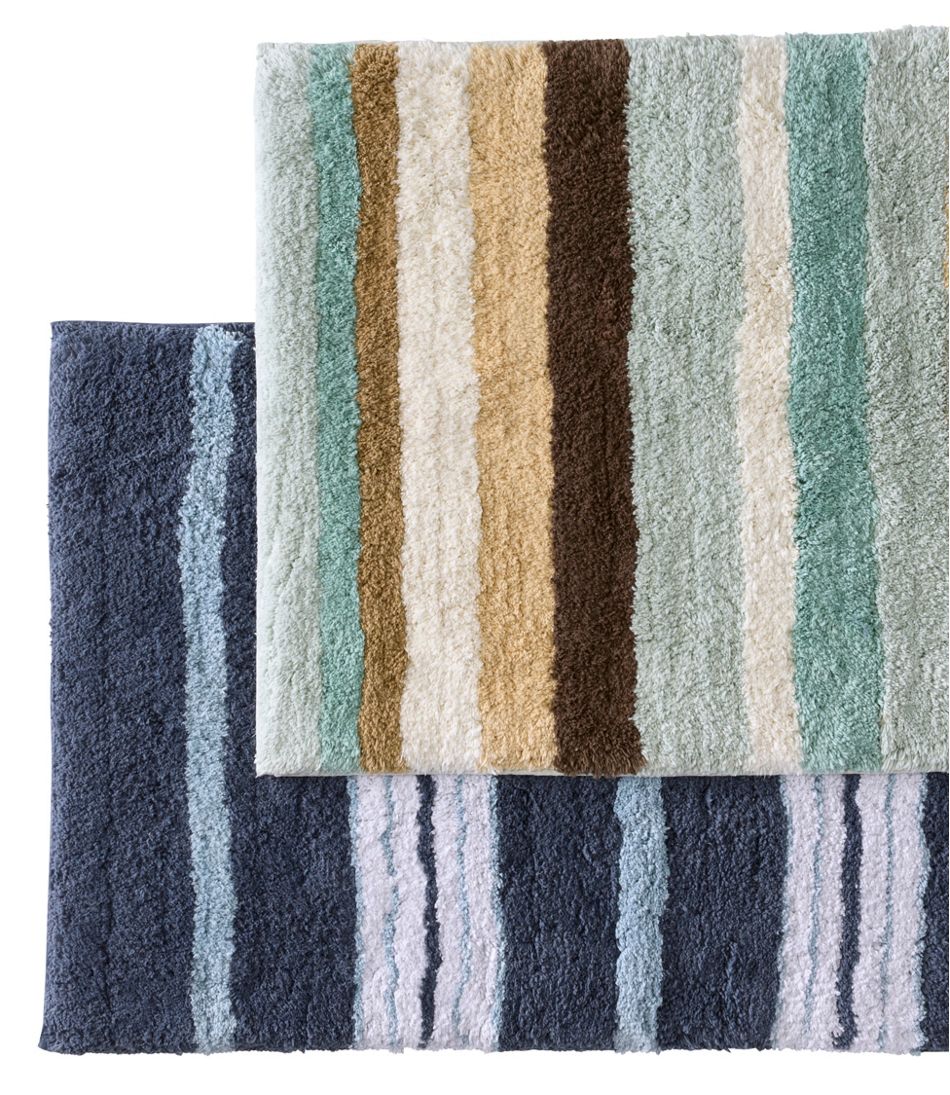 Premium Cotton Bath Mat, Multistripe | L.L.Bean online