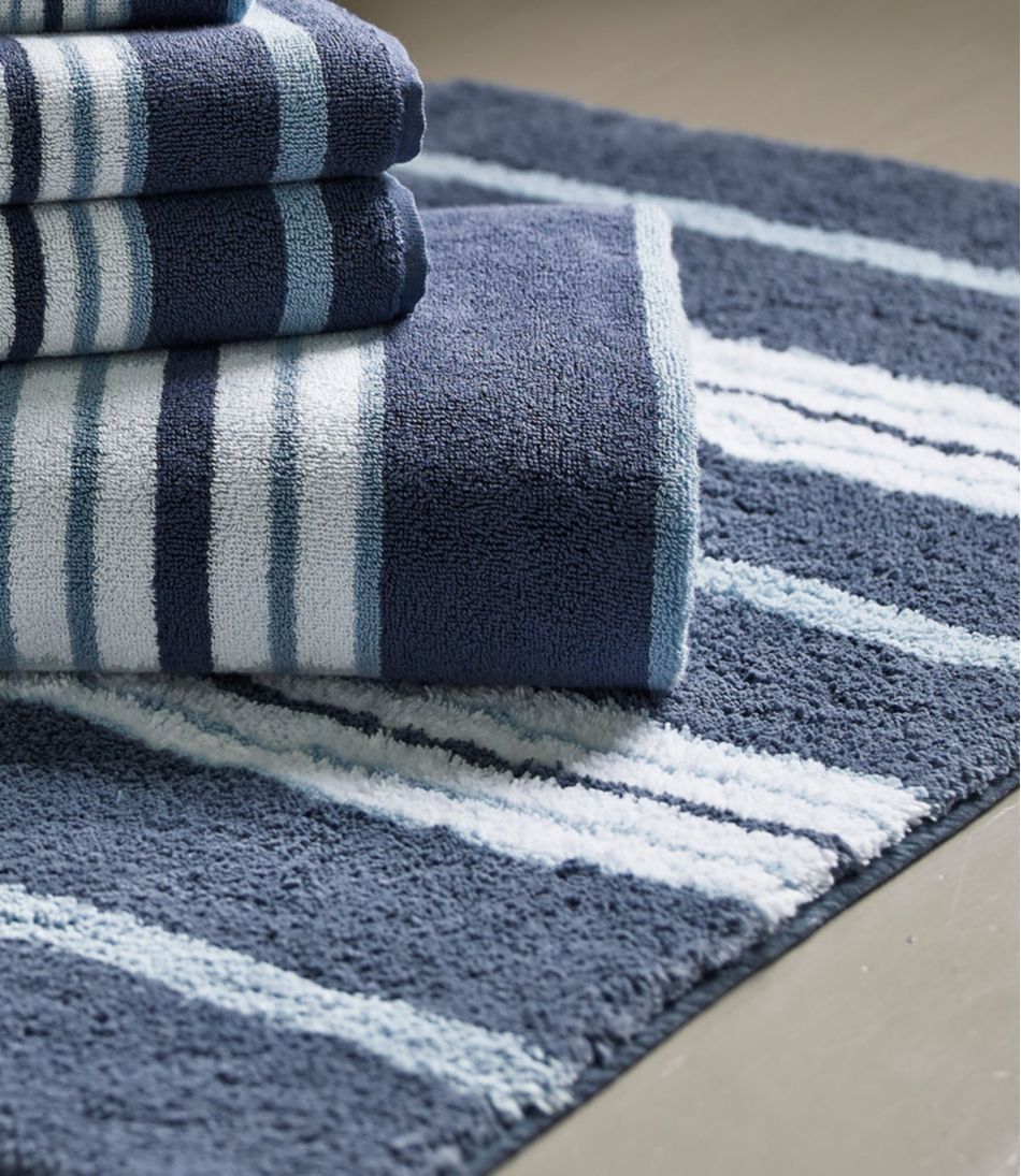 Premium Cotton Bath Mat, Multistripe | L.L.Bean online