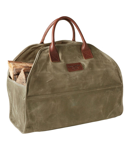 Waxed-Canvas Log Carrier | L.L.Bean for sale