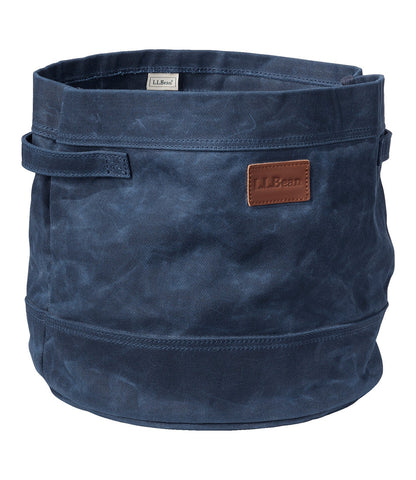 Waxed-Canvas Storage Tote | L.L.Bean for sale