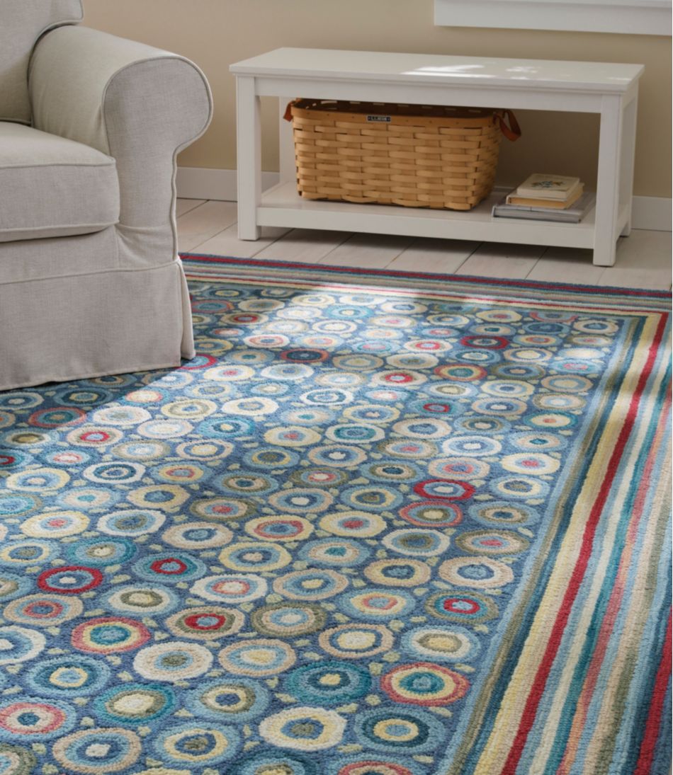 Bean's Wool Hooked Rug, Coins | L.L.Bean US