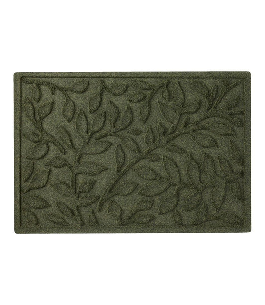 Heavyweight Recycled Waterhog Doormat, Woodland Leaf | L.L.Bean for sale