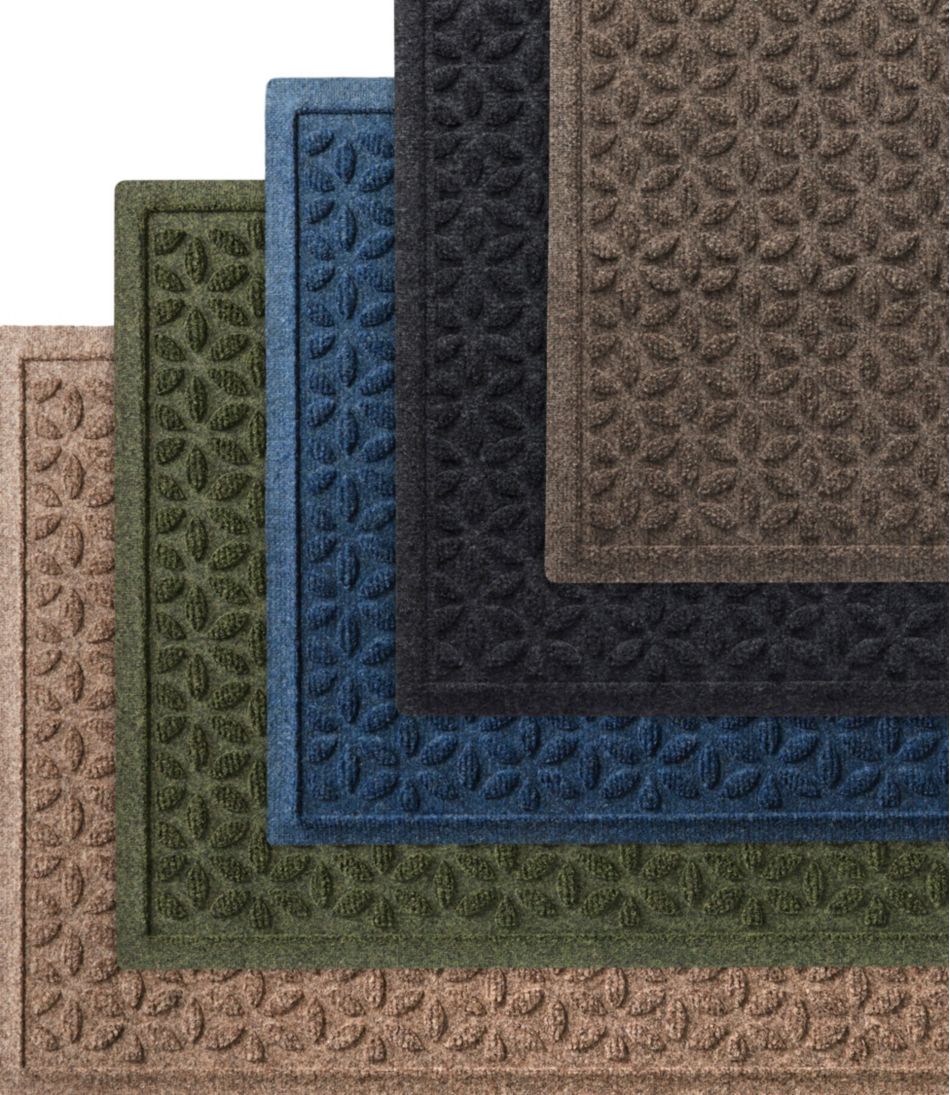 Heavyweight Recycled Waterhog Doormat, Blooming Circles | L.L.Bean sale