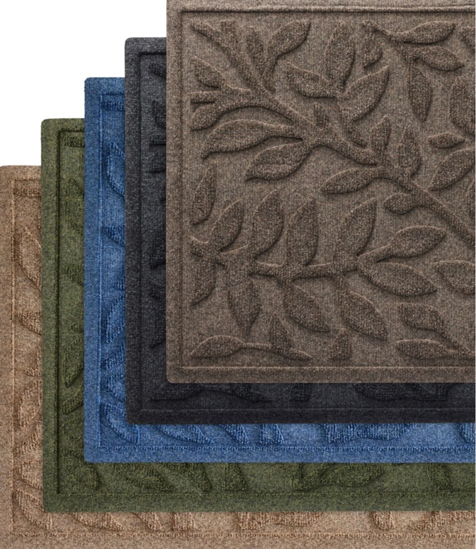 Heavyweight Recycled Waterhog Mat Runner, Woodland Leaf | L.L.Bean online