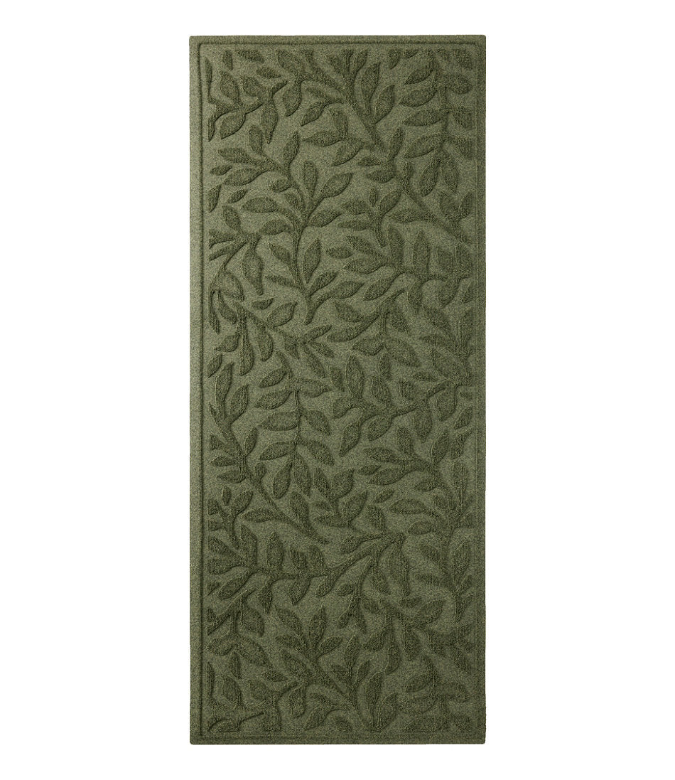 Heavyweight Recycled Waterhog Mat Runner, Woodland Leaf | L.L.Bean online