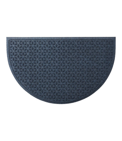 Heavyweight Recycled Waterhog Doormat, Half Round, Blooming Circles | L.L.Bean US
