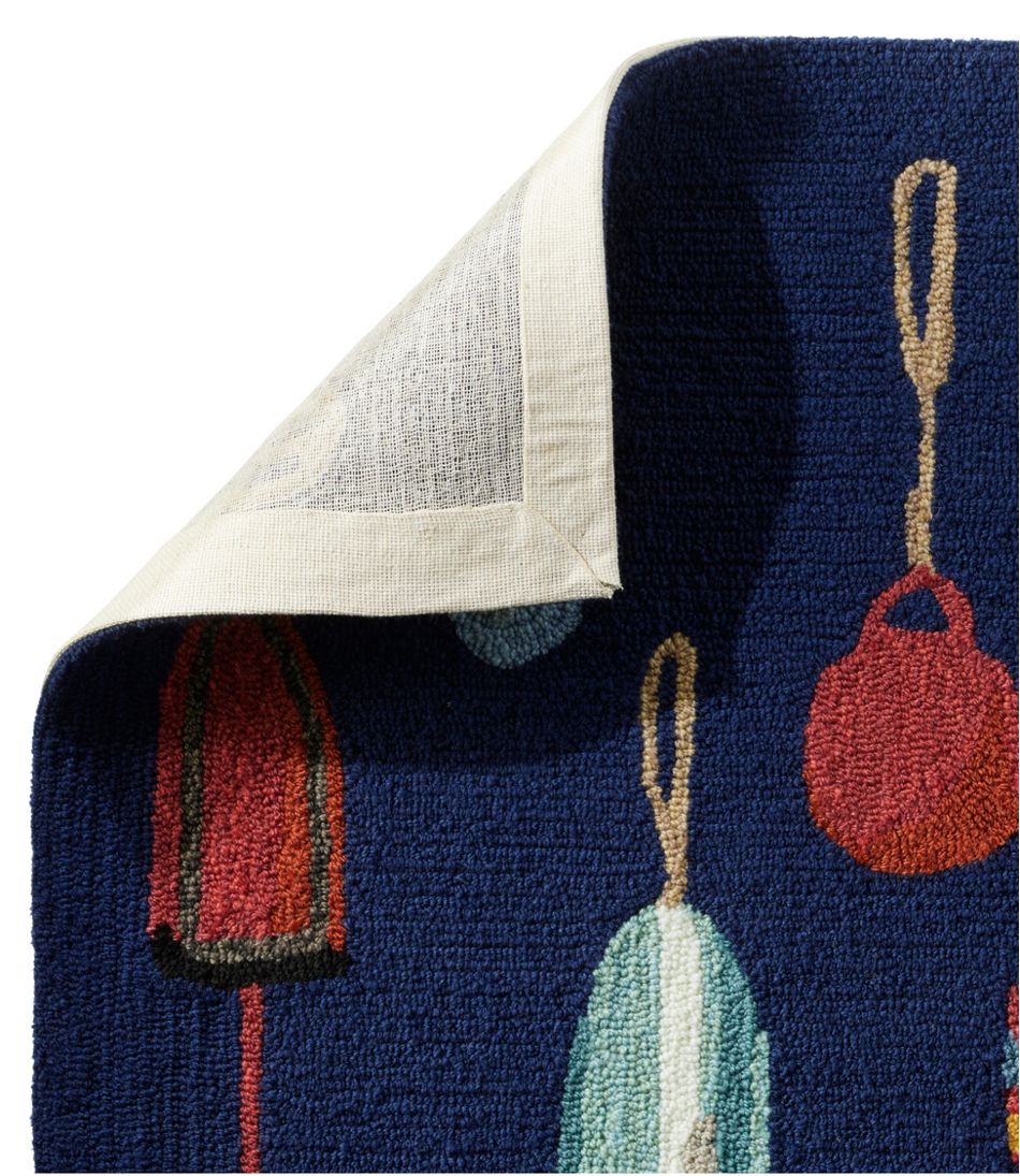 Indoor/Outdoor Vacationland Rug, Buoys | L.L.Bean on sale