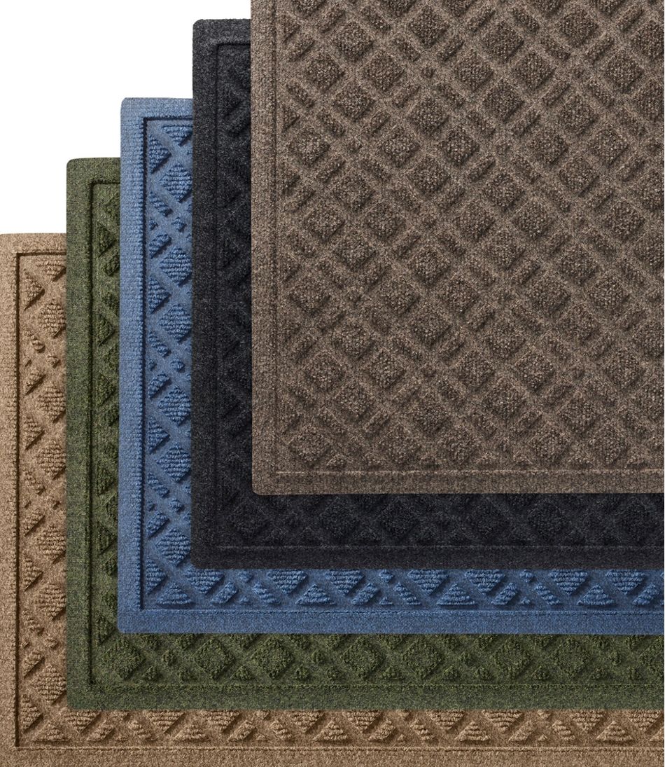 Heavyweight Recycled Waterhog Doormat, Plaid | L.L.Bean US
