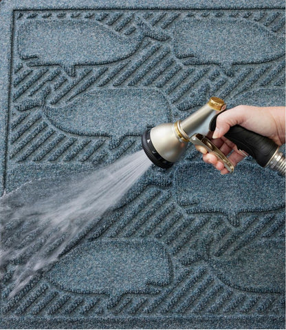 Everyspace Recycled Waterhog Doormat, Whales | L.L.Bean online