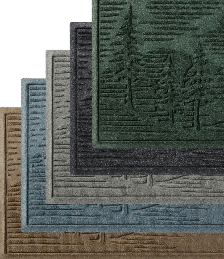 Everyspace Recycled Waterhog Wide Doormat, Pine Trees | L.L.Bean US