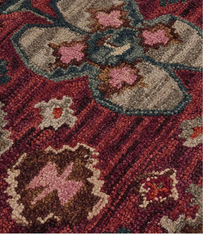 Double Border Wool Hooked Rug, Sienna Multi | L.L.Bean outlet