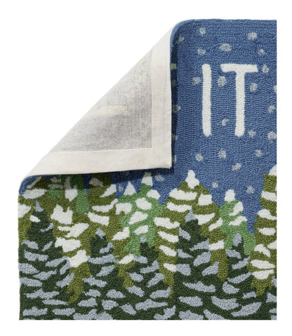 Indoor/Outdoor Vacationland Runner, Frosted Trees | L.L.Bean online