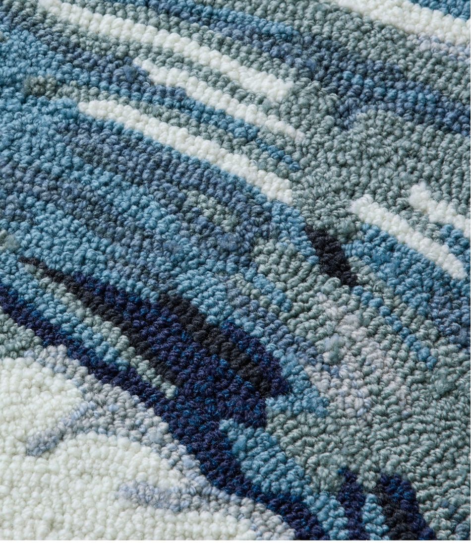 Indoor/Outdoor Vacationland Rug, Ocean Waves | L.L.Bean discount