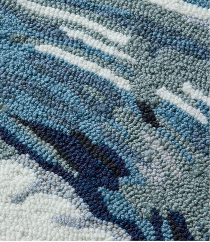 Indoor/Outdoor Vacationland Rug, Ocean Waves | L.L.Bean discount