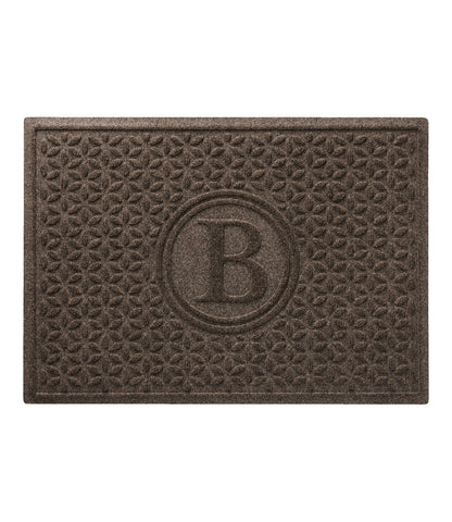 Heavyweight Recycled Waterhog Doormat, Blooming Circles, Personalized | L.L.Bean outlet